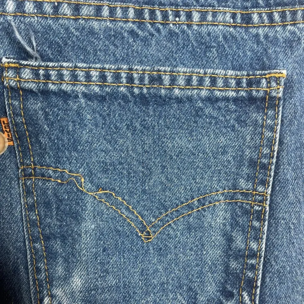 Vintage Levi's 517 Jeans Mens 40X32 Blue Dark Wash Orange Tab Denim 90s Straight